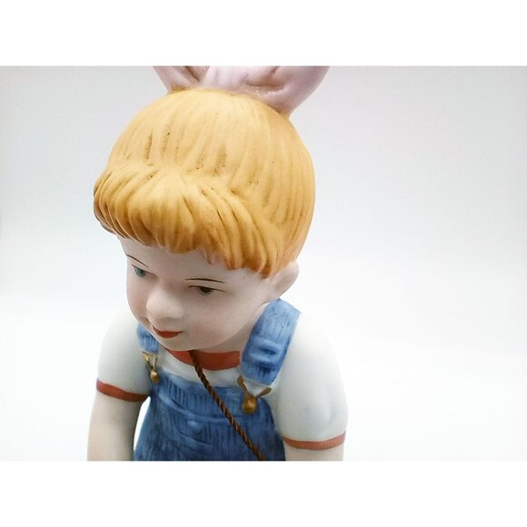 Denim Days by Home Interiors and Gifts 1998 Vintage Figurine Boy and Girl Picnic - Picture 8 of 12